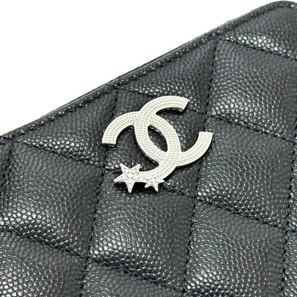 CHANEL AP3728　 25B Matelasse Star CC Mark Zip Folded wallet Unused - Picture 6 of 12